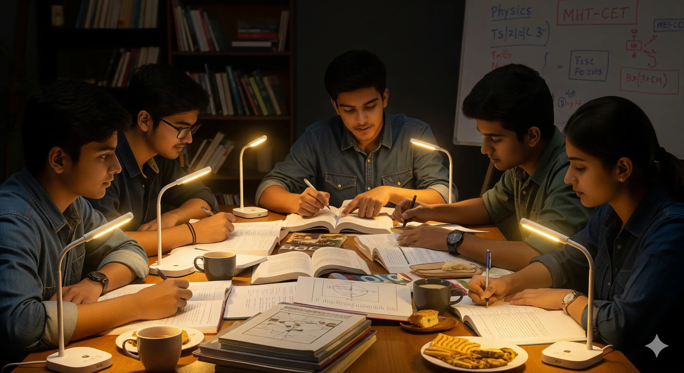 Students Preparing for MHT CET